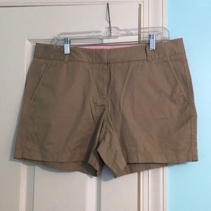 J Crew Khaki Colored Chino Shorts